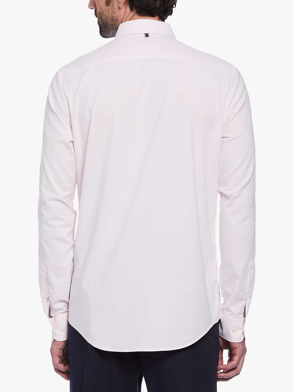 Buy Original Penguin Long Sleeve Stretch Oxford Shirt, Pink Online at johnlewis.com