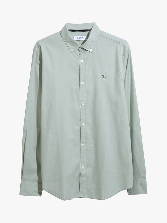 Original Penguin Oxford Long Sleeve Shirt, Silt Green