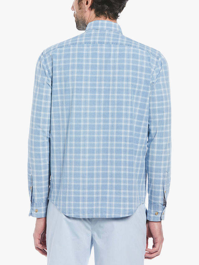 Original Penguin Long Sleeve Plaid Shirt, Light Blue