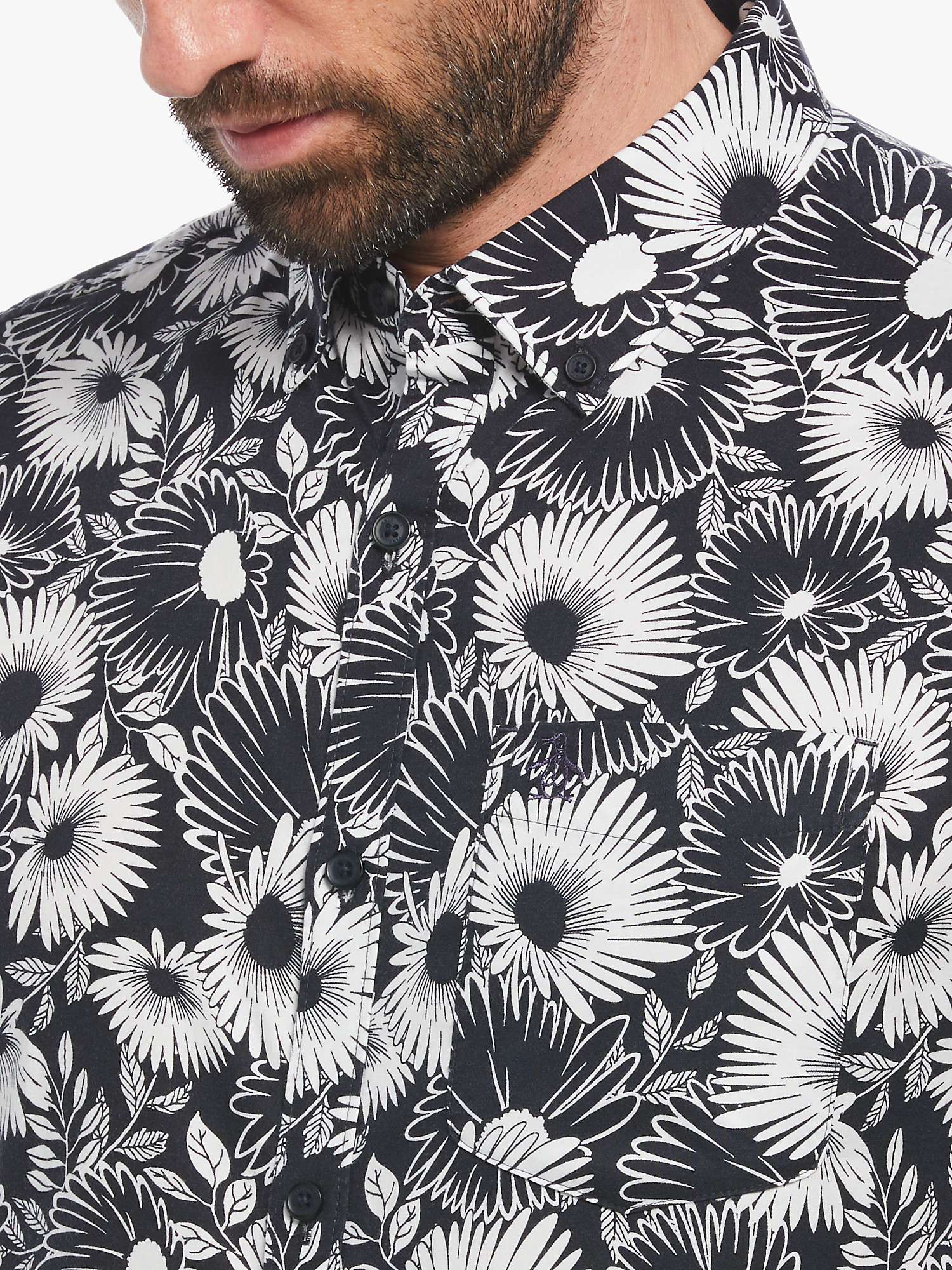 Buy Original Penguin Short Sleeve All-Over Floral Print Shirt Online at johnlewis.com