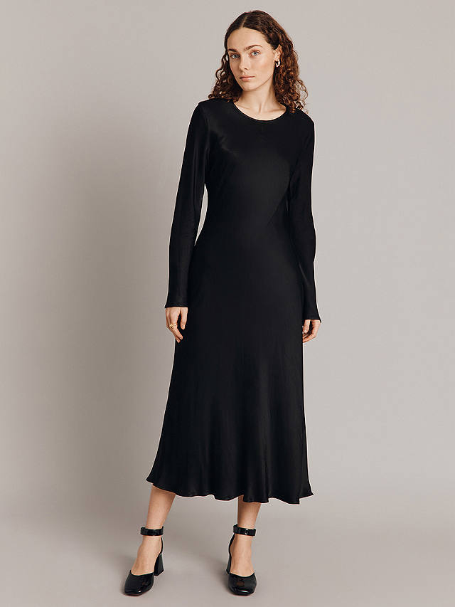 Ghost Mari Long Sleeve Dress, Black