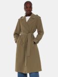 Whistles Riley Trench Coat, Khaki