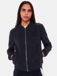 Whistles Jersey Bomber Jacket, Navy