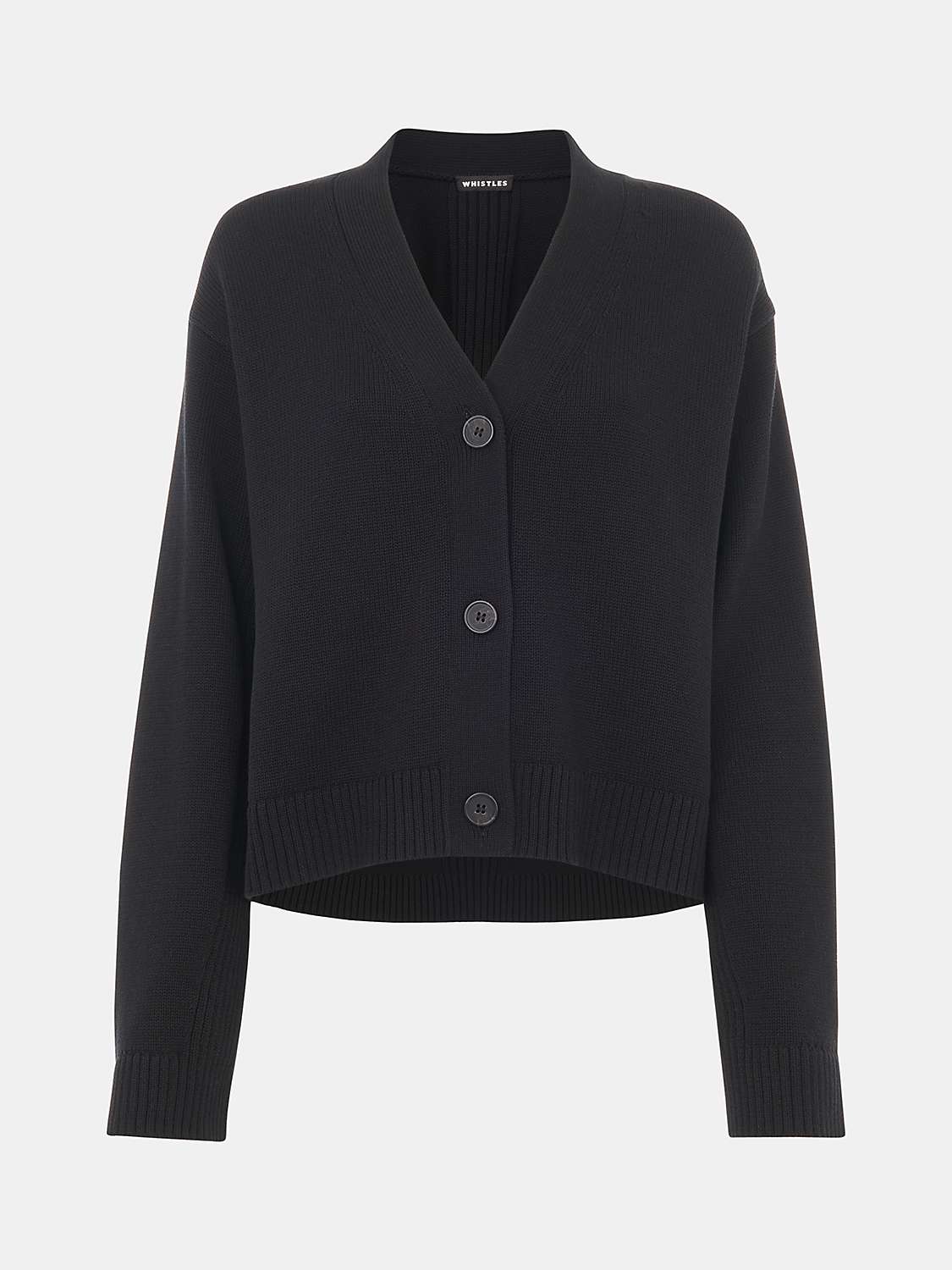 Buy Whistles Nina Button Front Cardigan Online at johnlewis.com