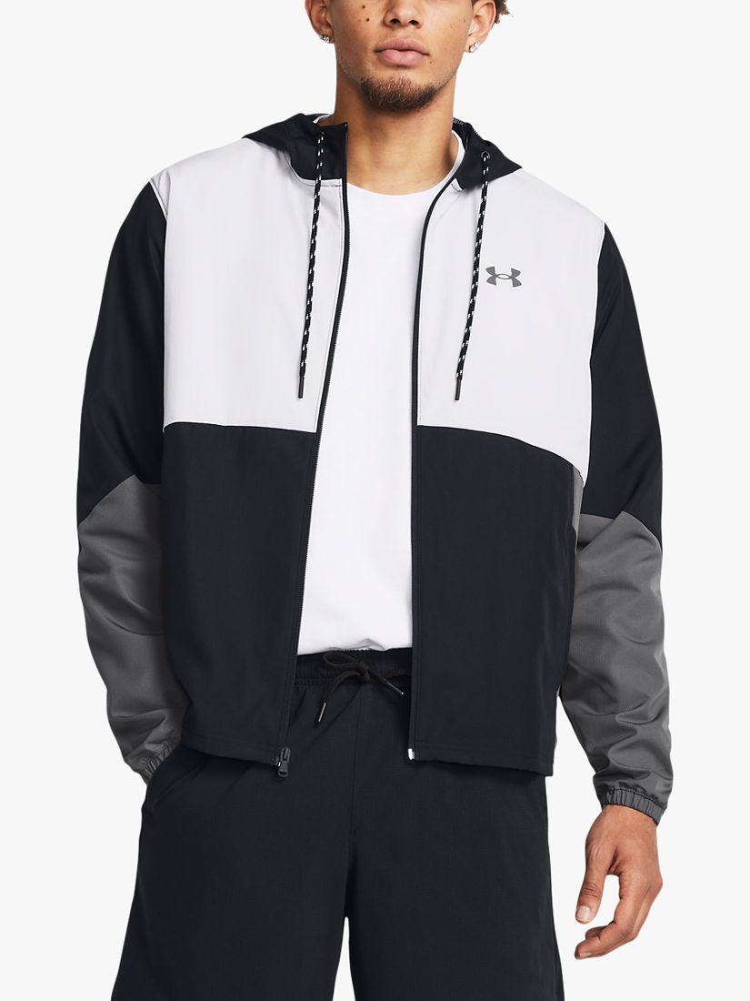 Under Armour OutRun The Storm Women's Running Jacket, Blk/Reflective/Rflc  at John Lewis & Partners