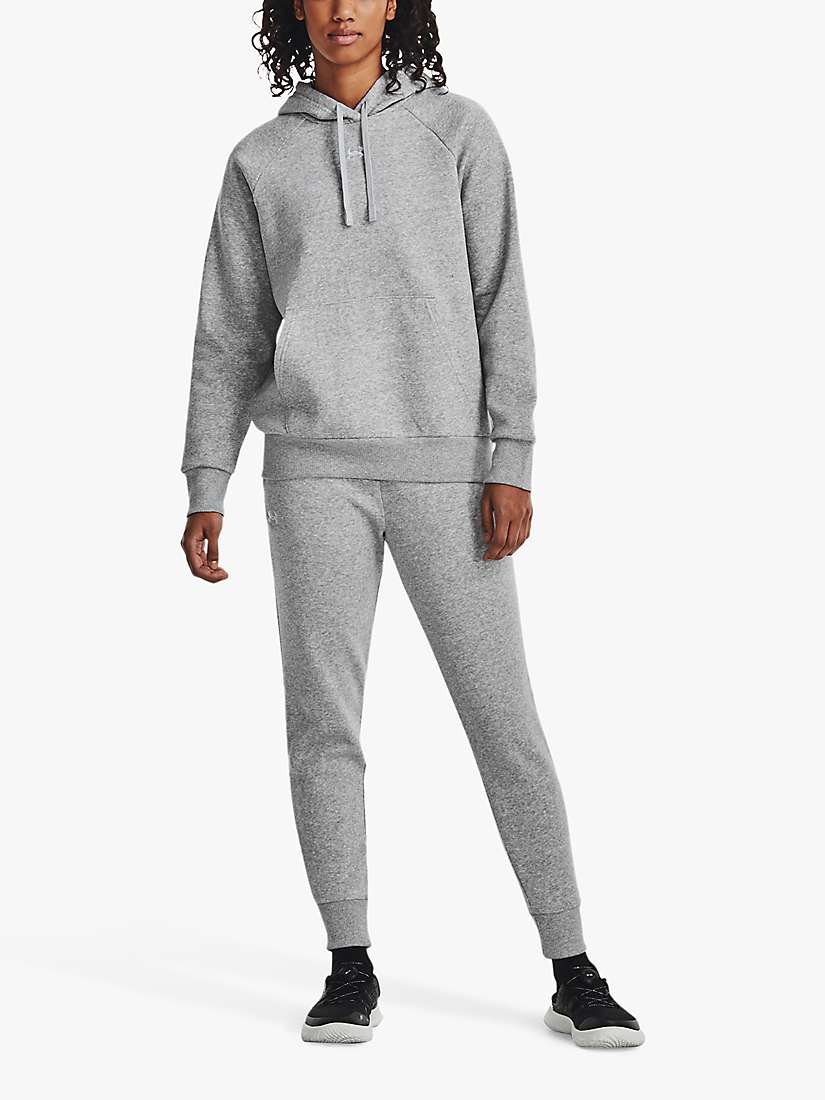 Buy Under Armour Rival Ultra Soft Joggers, Heather/White Online at johnlewis.com