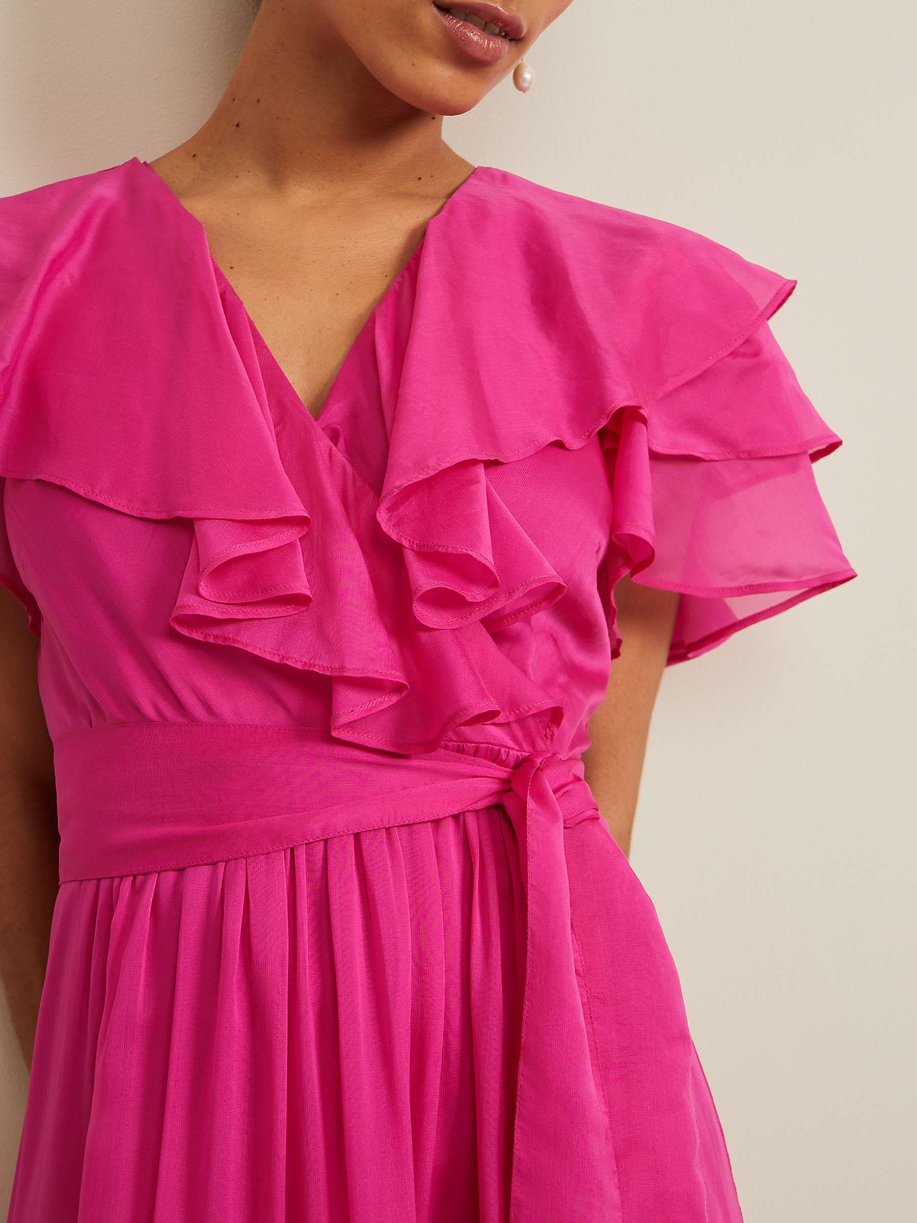 Buy Phase Eight Petite Mabelle Maxi Dress, Fuchsia Online at johnlewis.com
