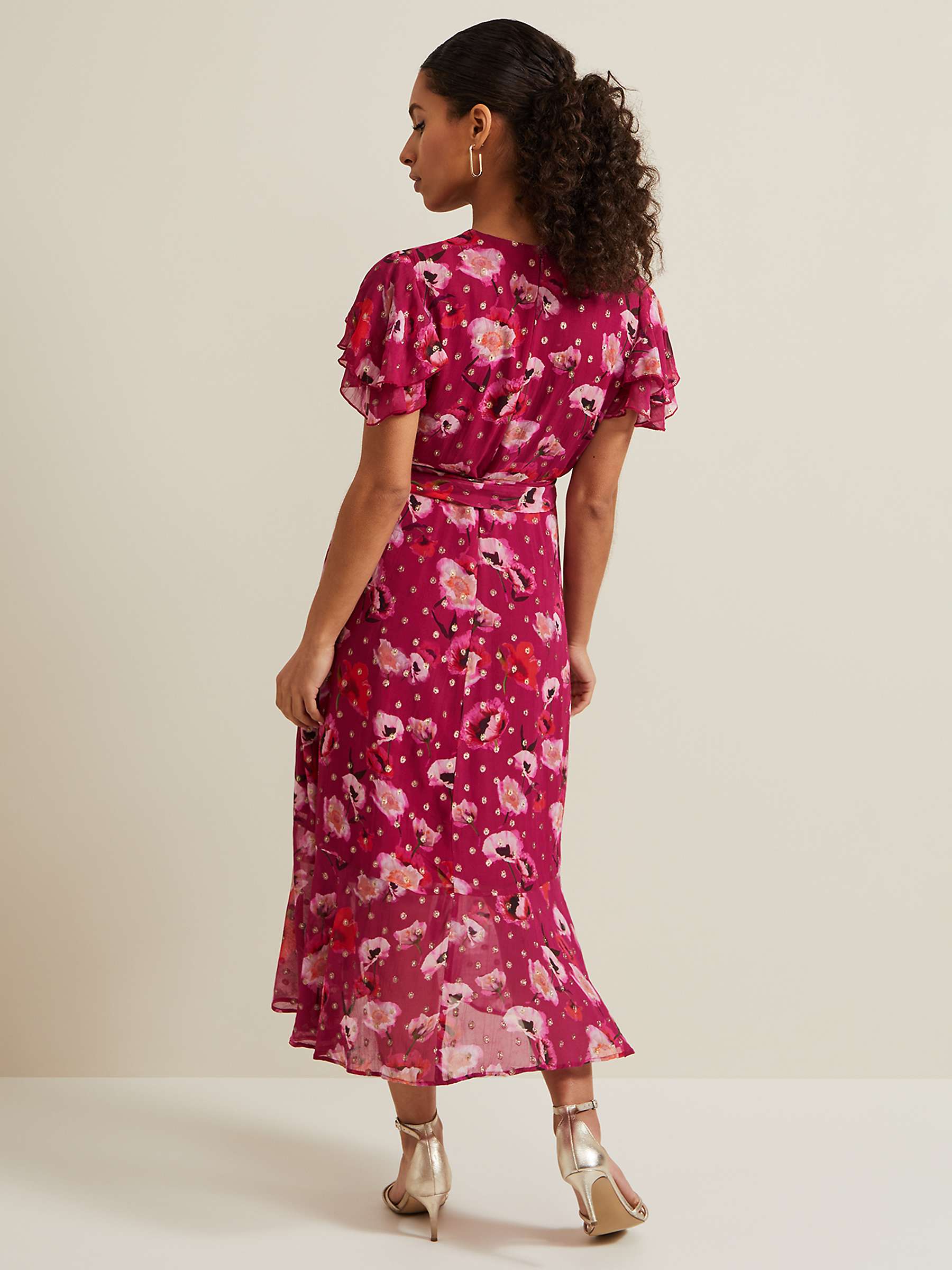 Buy Phase Eight Petite Nadine Midi Dress, Multi Online at johnlewis.com