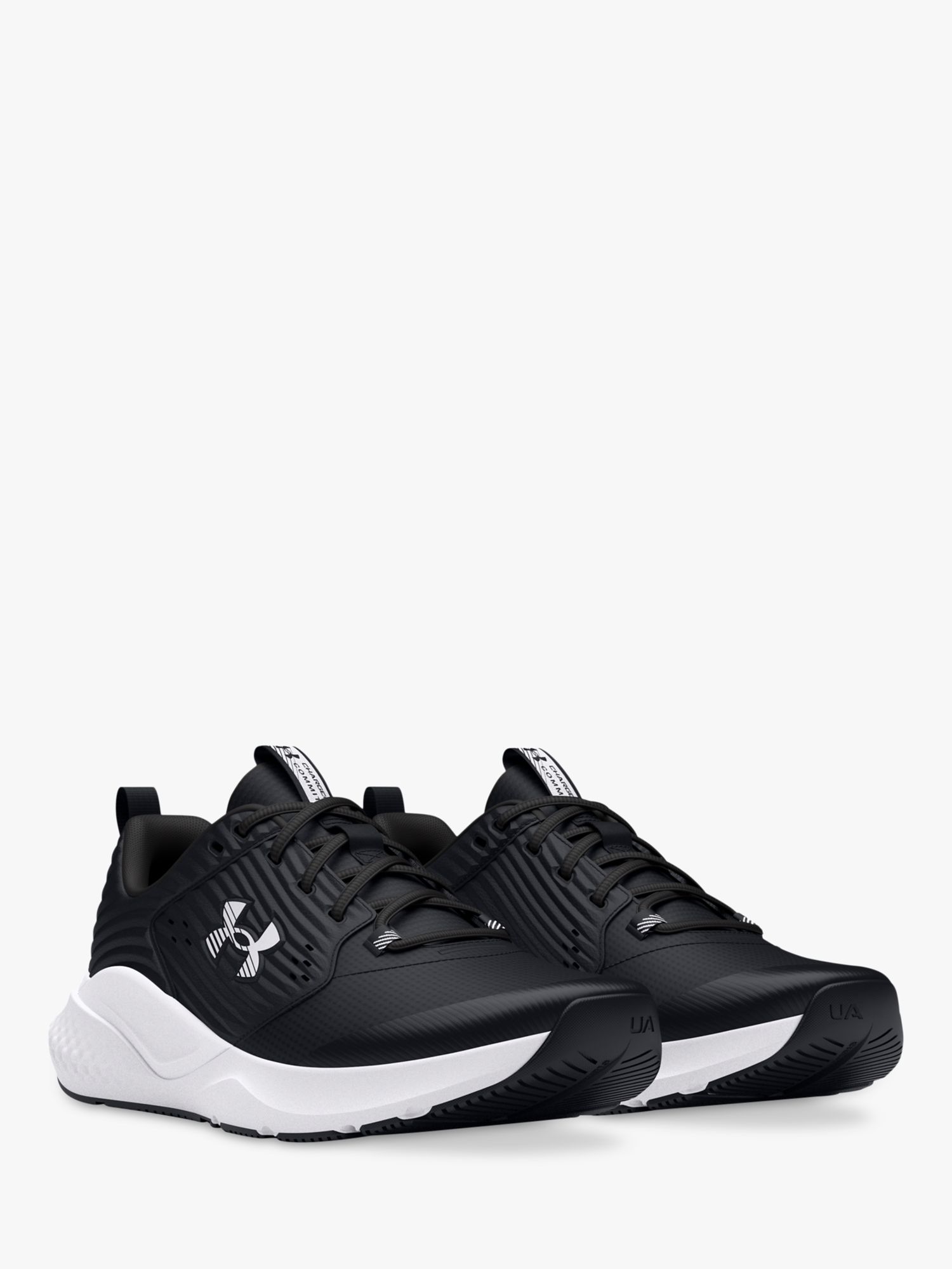 Under Armour Charged Men's Running Shoes, Black/White, 9