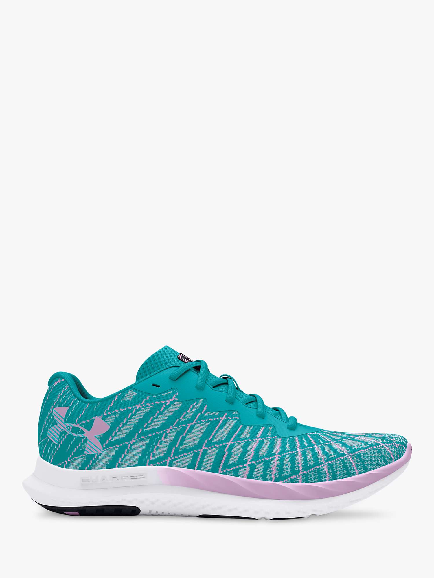 Buy Under Armour Charged Women's Running Shoes, Teal/Purple Ace Online at johnlewis.com