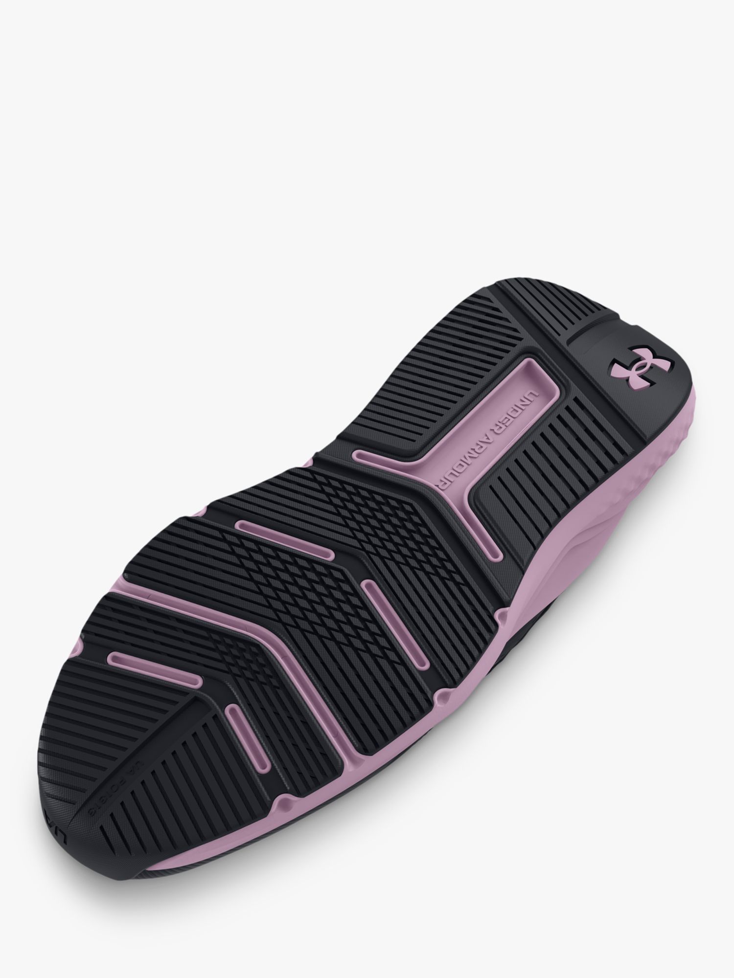 Buy Under Armour Charged Women's Sports Shoes, Black/Purple Online at johnlewis.com