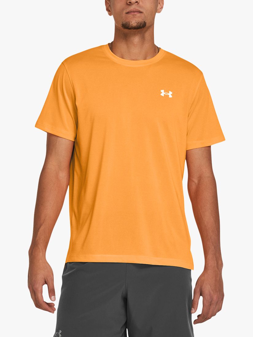 Under Armour Men's Streaker T-shirt, Orange / Reflective, XL