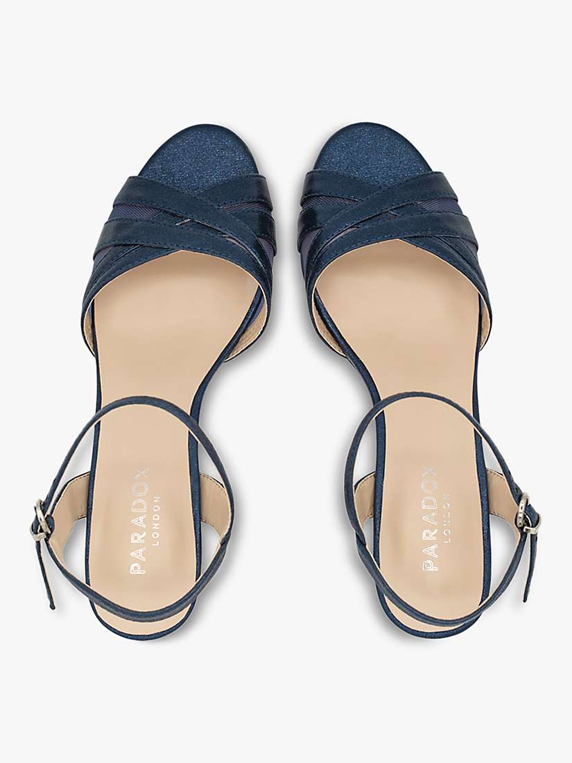 Buy Paradox London Mowenna Shimmer Heel Sandals Online at johnlewis.com