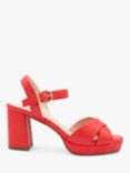 Paradox London Leya Faux Leather Platform Sandals, Peony