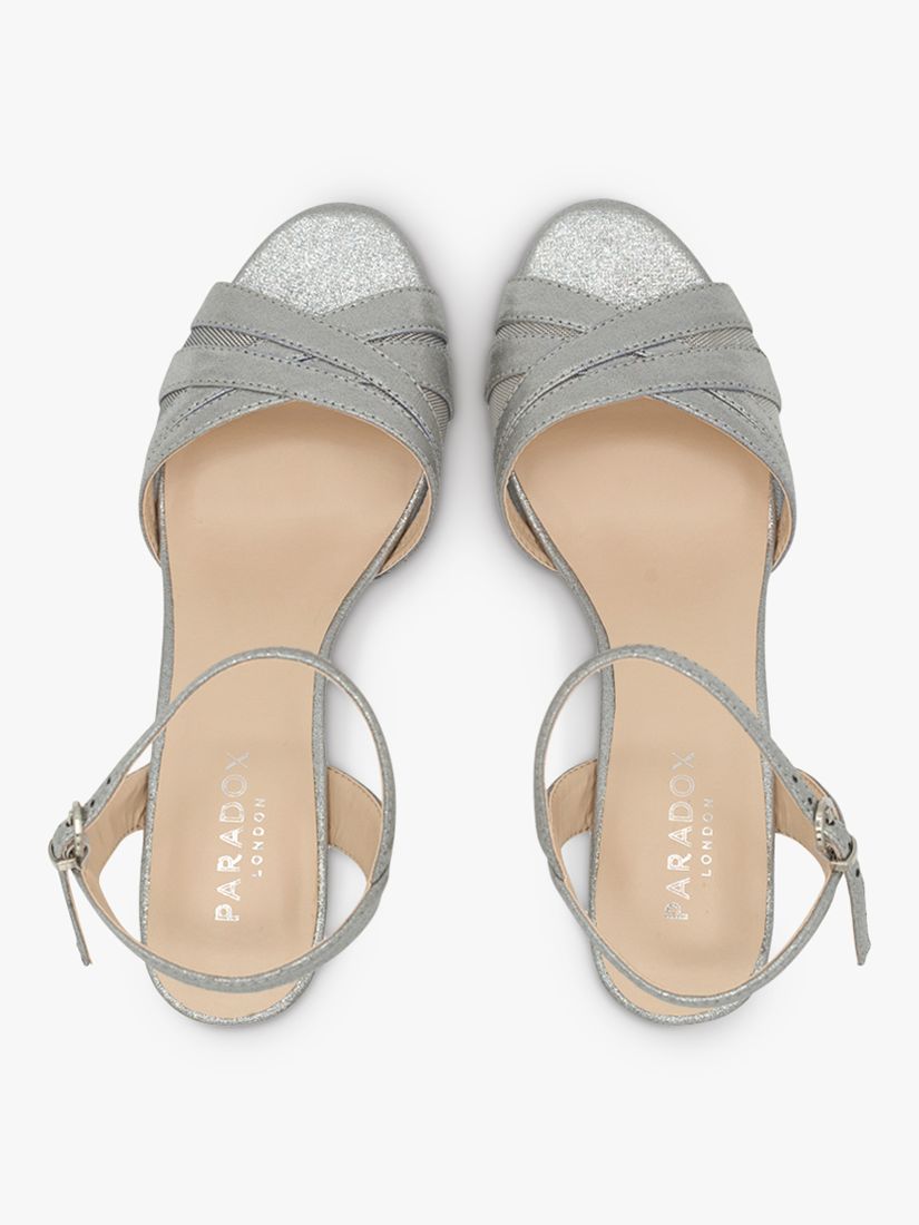 Buy Paradox London Mowenna Shimmer Heel Sandals Online at johnlewis.com