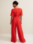 Phase Eight Petite Kendall Wide Leg Jumpsuit, Orange