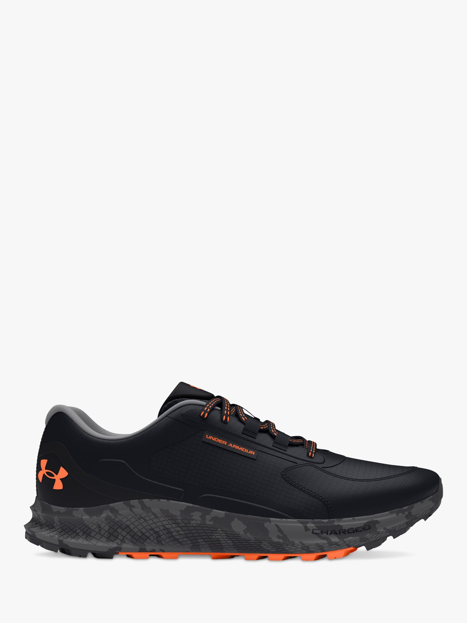 Under Armour Bandit Trail 3 Men's Running Shoes, Black/Orange Blast, 10