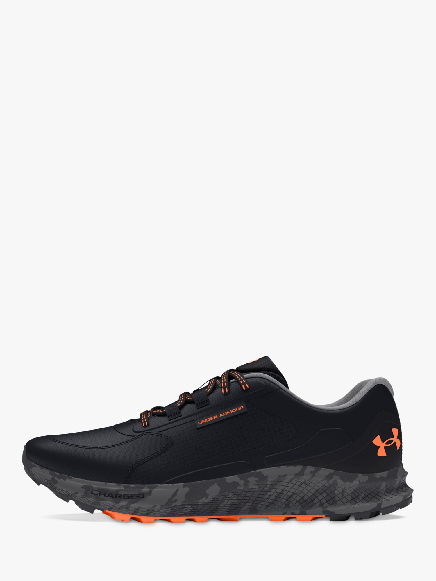 Under Armour Bandit Trail 3 Men's Running Shoes, Black/Orange Blast, 10