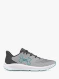 Under Armour Charged Pursuit 3 Big Logo Running Shoes, Rock/Turquoise, Rock /Turquoise