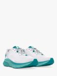 Under Armour Turbulence 2 Running Shoes, White/Circuit Teal