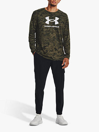 Under Armour Stretch Woven Cargo Trousers, Black