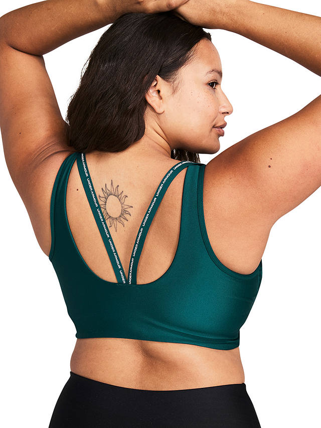 Under Armour Infinity 2.0 Low Strappy Sports Bra, Hydro Teal/White