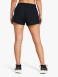 Under Armour Fly-By 3" Women's Running Shorts, Black/Reflective
