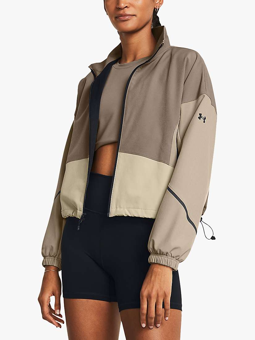 Buy Under Armour Unstoppable Jacket, Taupe Online at johnlewis.com