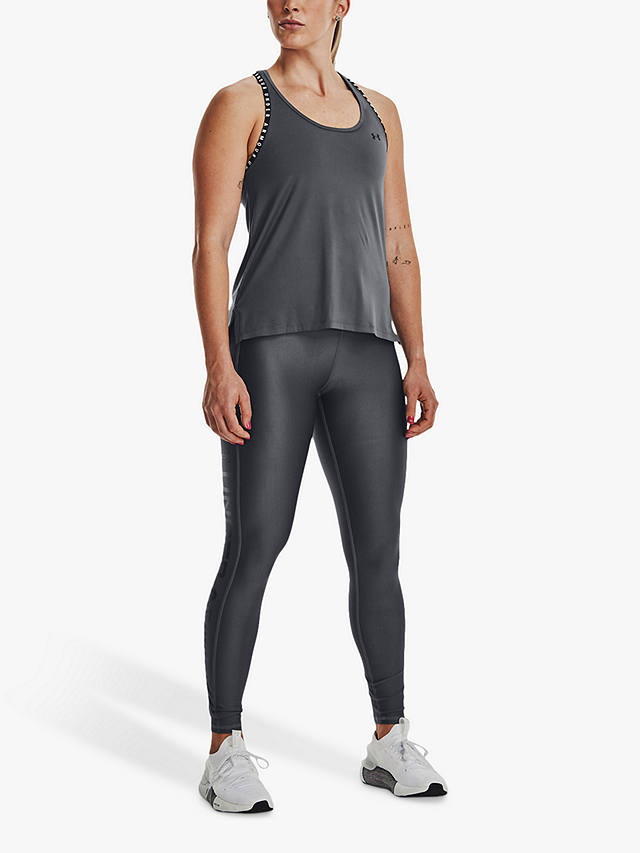 Under Armour HeatGear Full Length Leggings, Pitch Gray/Black