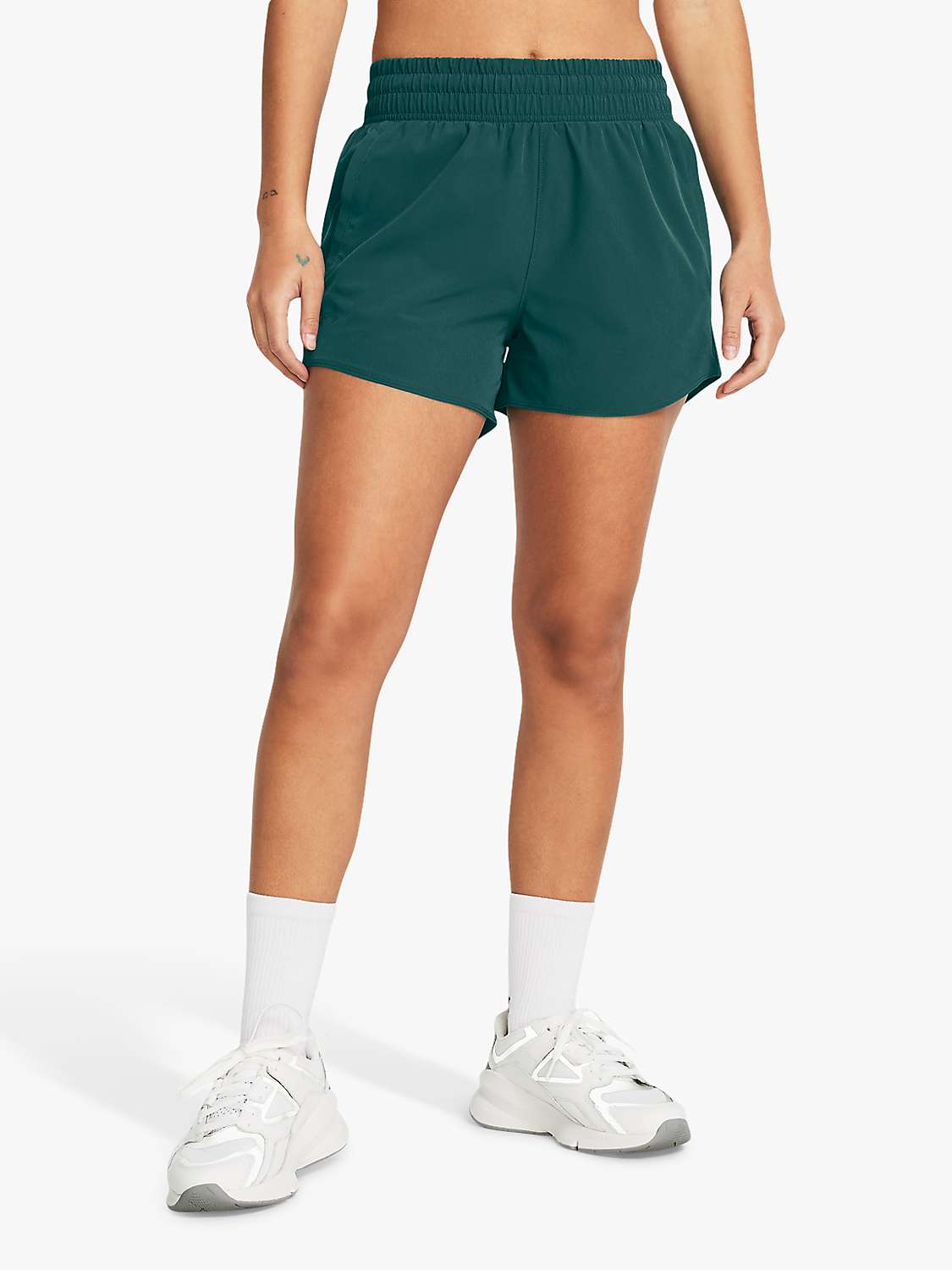 Buy Under Armour Flex Woven 3" Running Shorts, Hydro Teal Online at johnlewis.com
