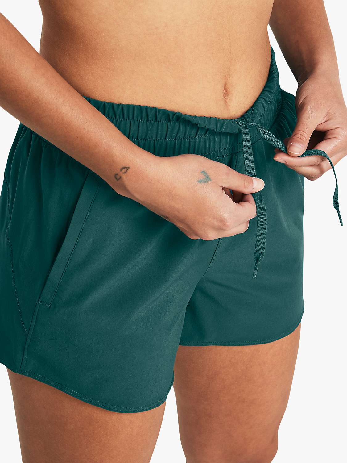 Buy Under Armour Flex Woven 3" Running Shorts, Hydro Teal Online at johnlewis.com