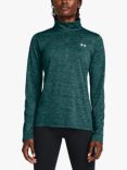 Under Armour Tech 1/2 Zip Training Top, Hydro Teal / White