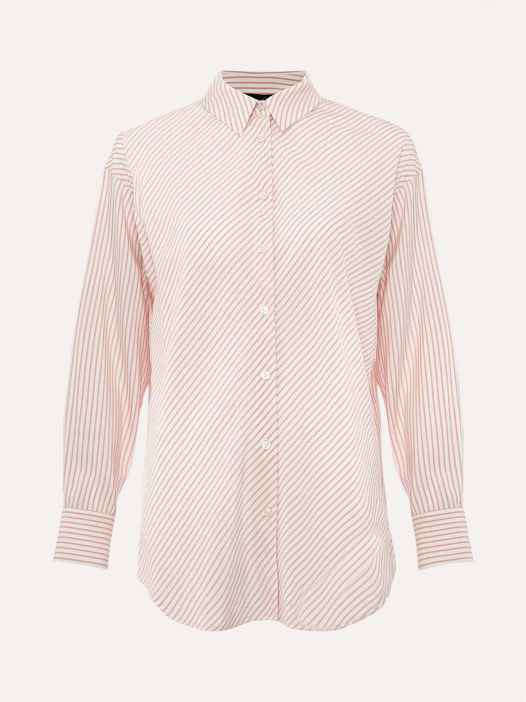 Buy Phase Eight Bernice Stripe Shirt, White/Pink Online at johnlewis.com