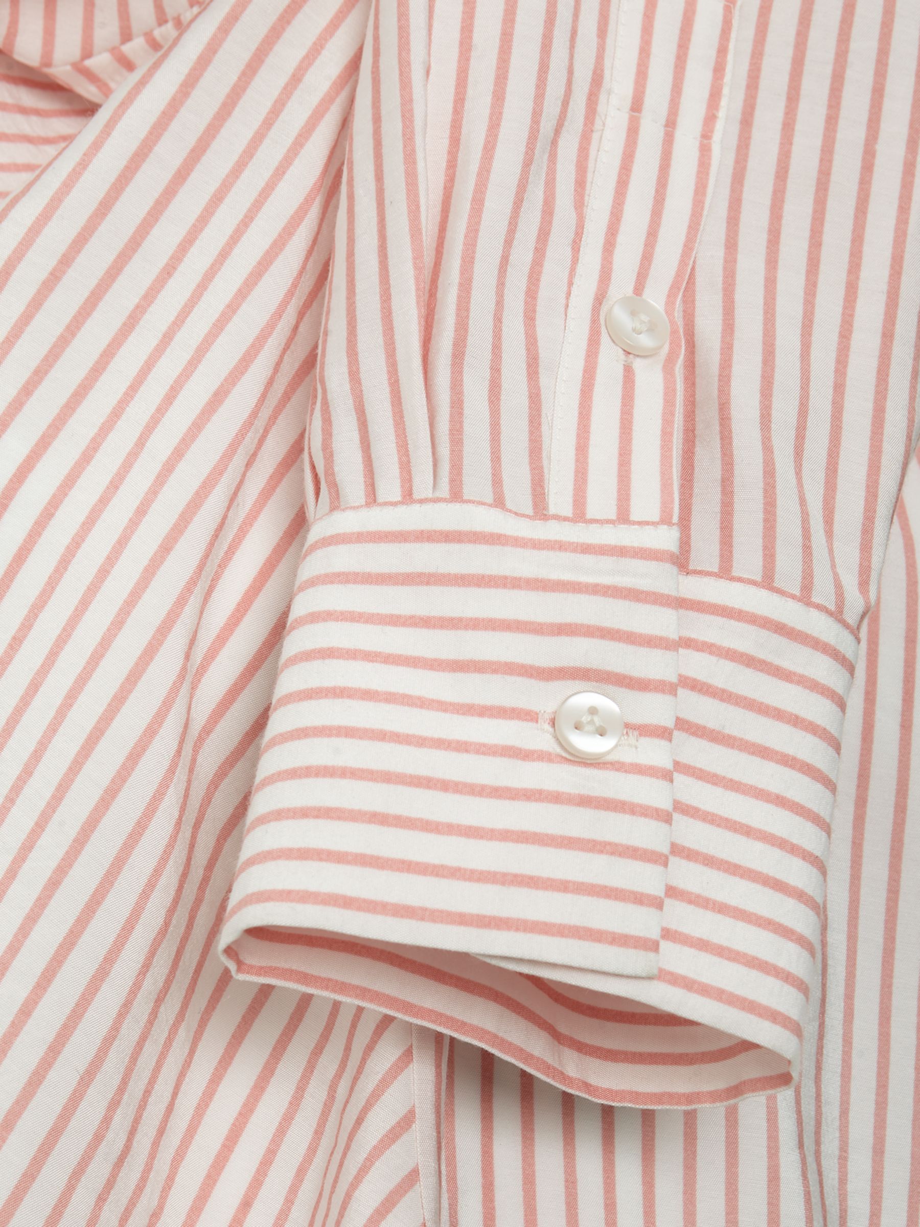 Buy Phase Eight Bernice Stripe Shirt, White/Pink Online at johnlewis.com