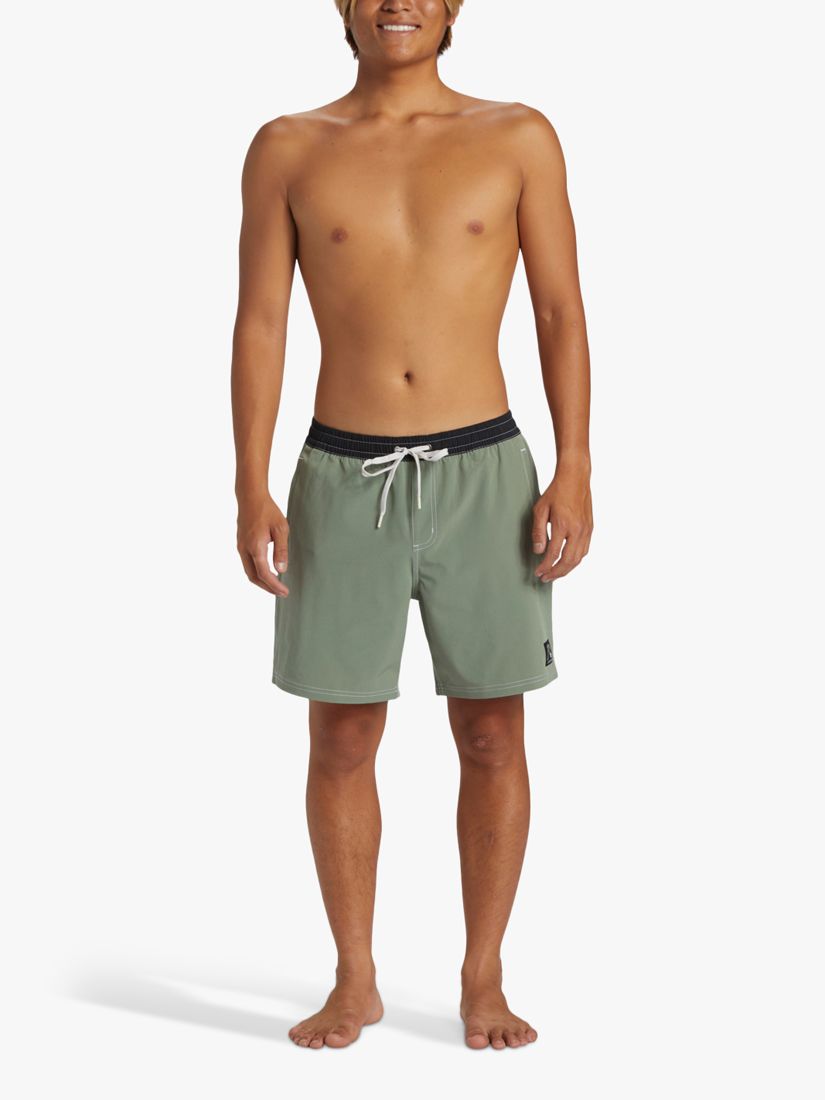 Quiksilver Originals Collection Straight Leg Swim Shorts, Sea Spray, M