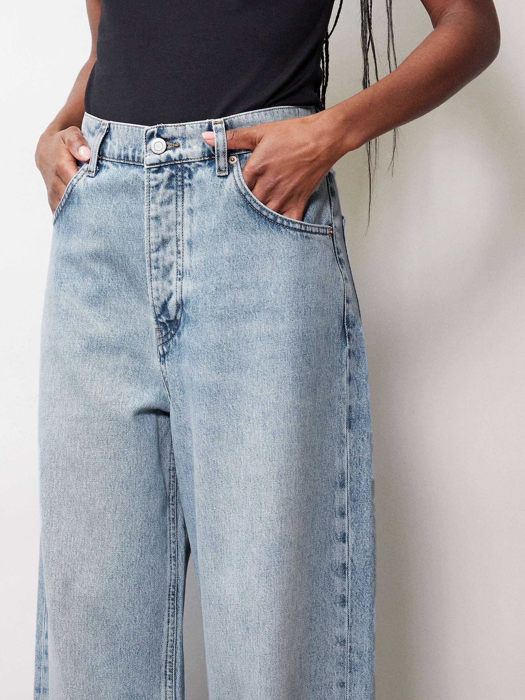 Buy Albaray Turn Up Jeans, Indigo Online at johnlewis.com