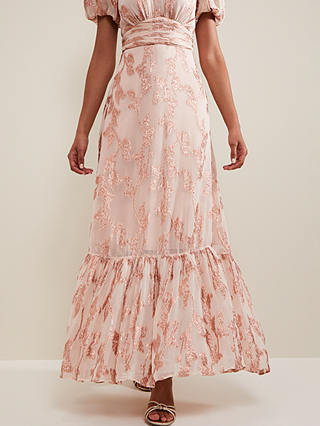 Phase Eight Genette Maxi Dress, Pale Pink