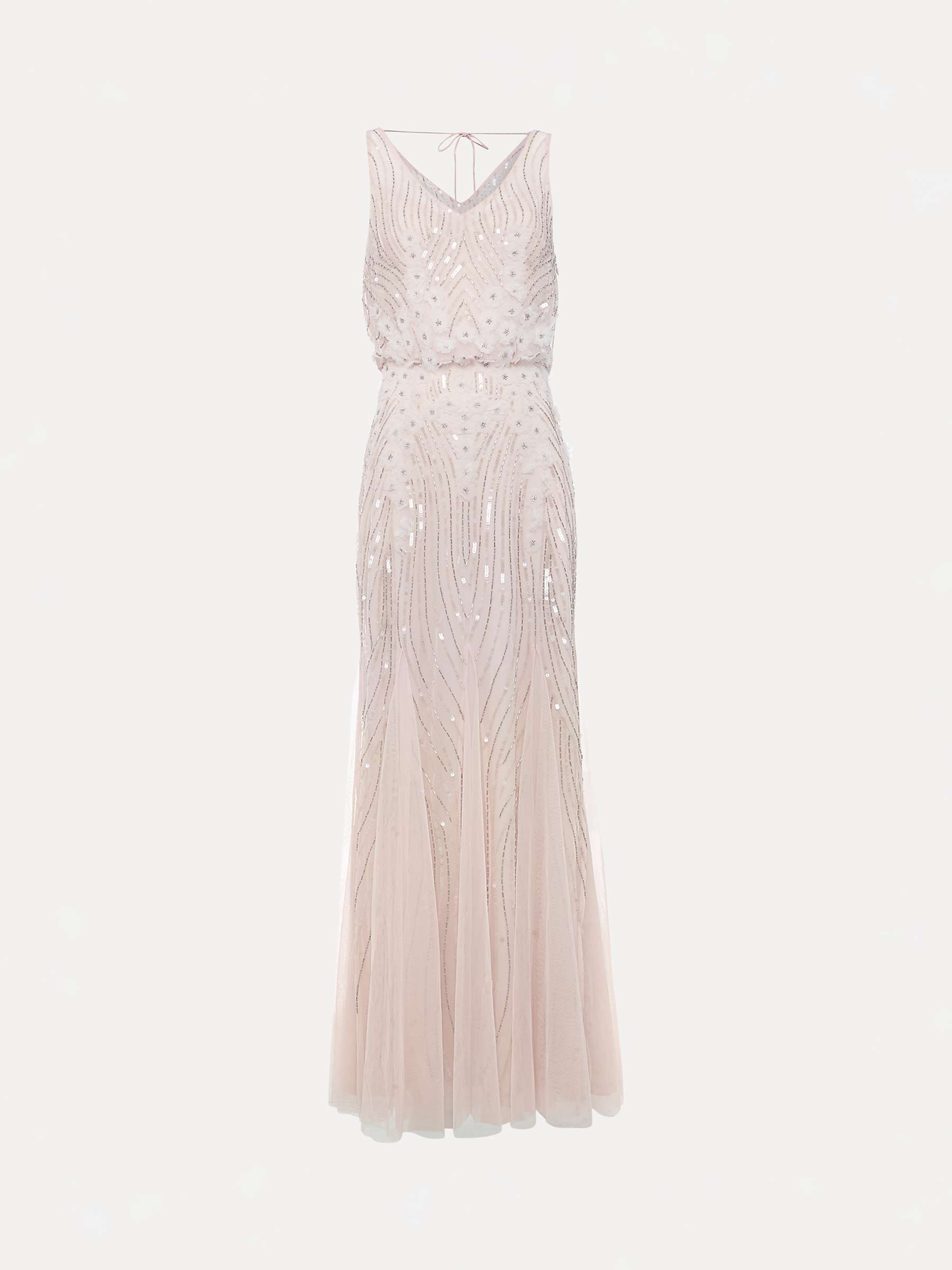 Buy Phase Eight Collection 8 Lexi Cowl Back Embellished Maxi Dress, Pale Pink Online at johnlewis.com