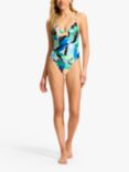 Seafolly Rio Abstract Print Swimsuit, Jade