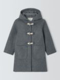 John Lewis Kids' Hooded Felt Duffle Coat, Grey