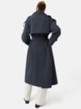 Jigsaw Nelson Trench Coat, Navy, Navy