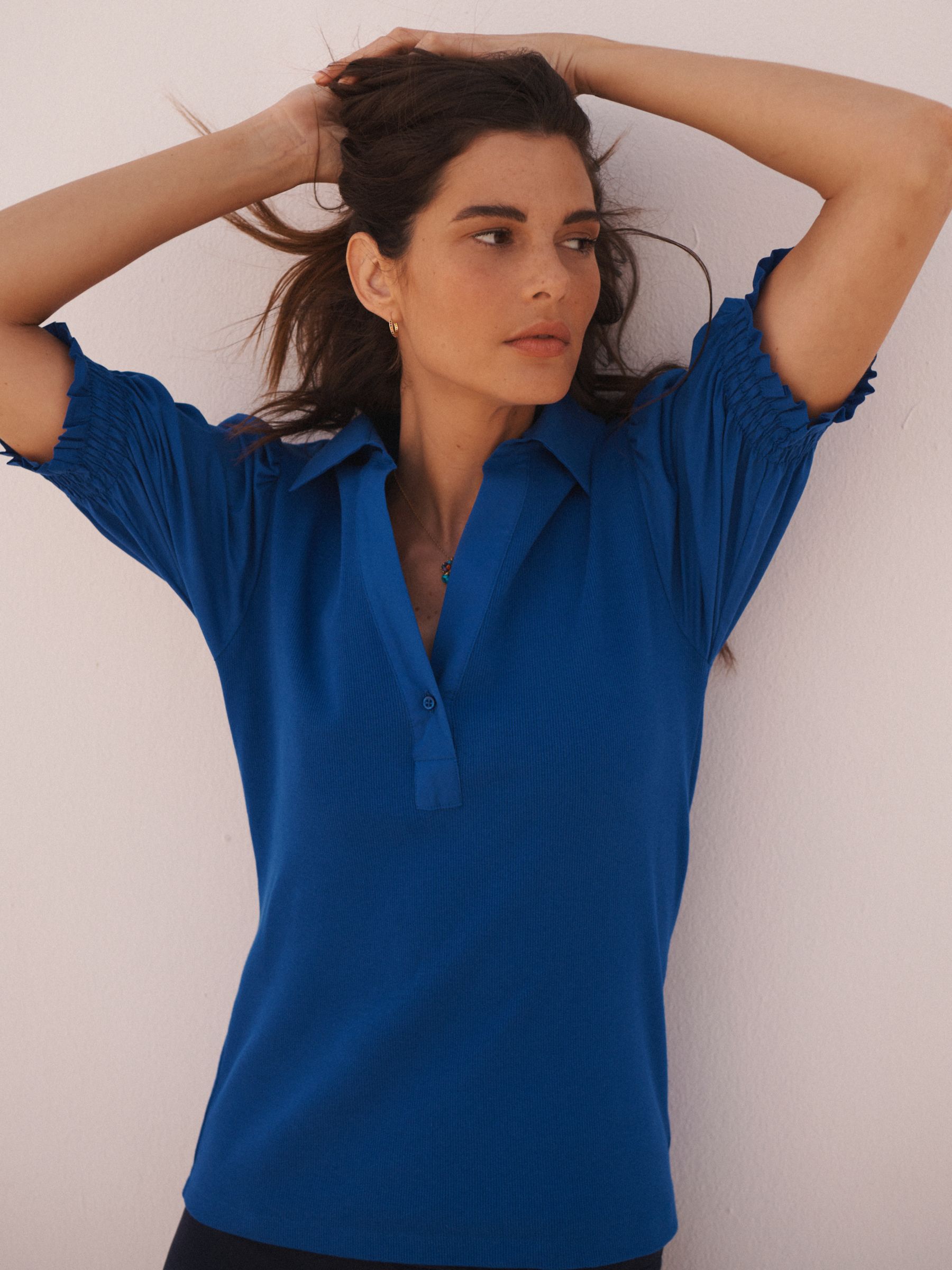 Buy NRBY Evelyn Cotton Short Sleeve T-Shirt Online at johnlewis.com