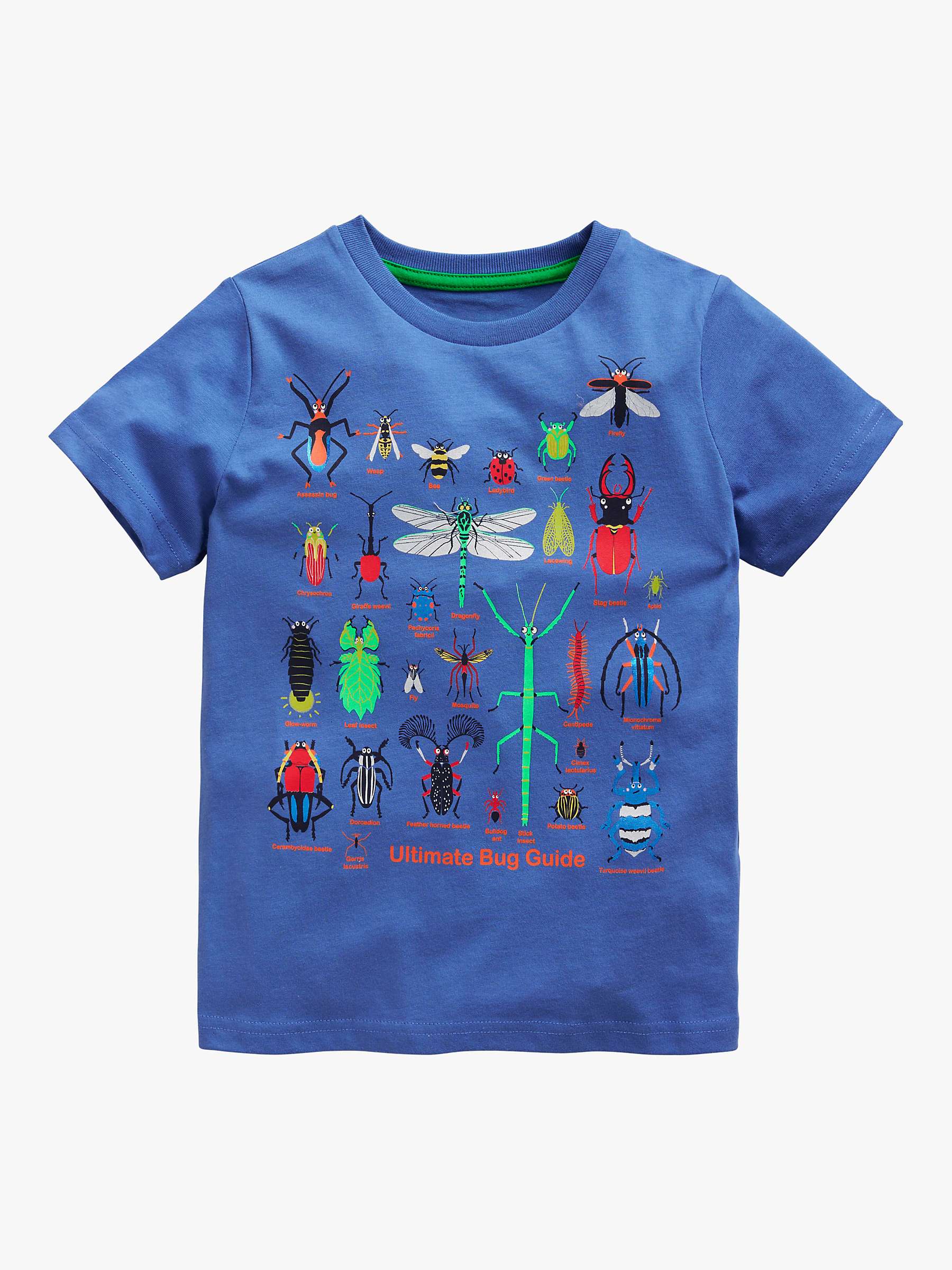 Buy Mini Boden Kids' Bugs Print T-Shirt, Navy Online at johnlewis.com