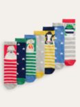 Mini Boden Kids' Animal Socks, Pack Of 7, Multi, Multi