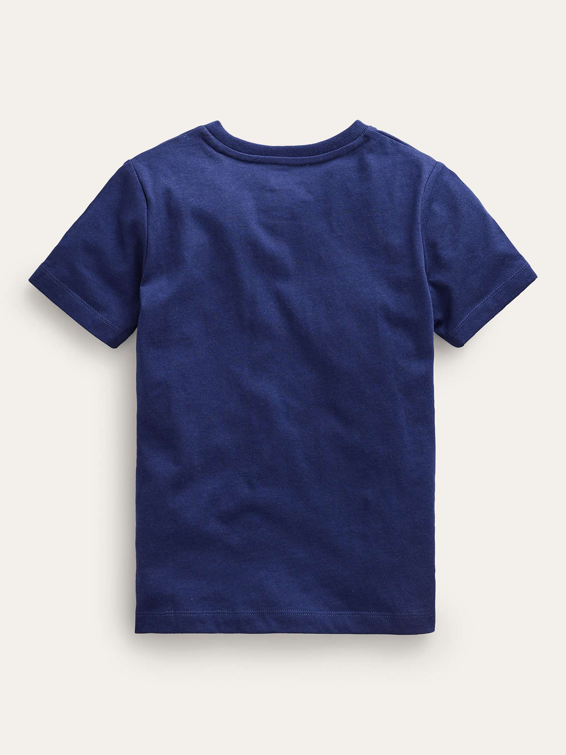Buy Mini Boden Kids' Glow-In-The-Dark Jellyfish T-Shirt, Navy Online at johnlewis.com