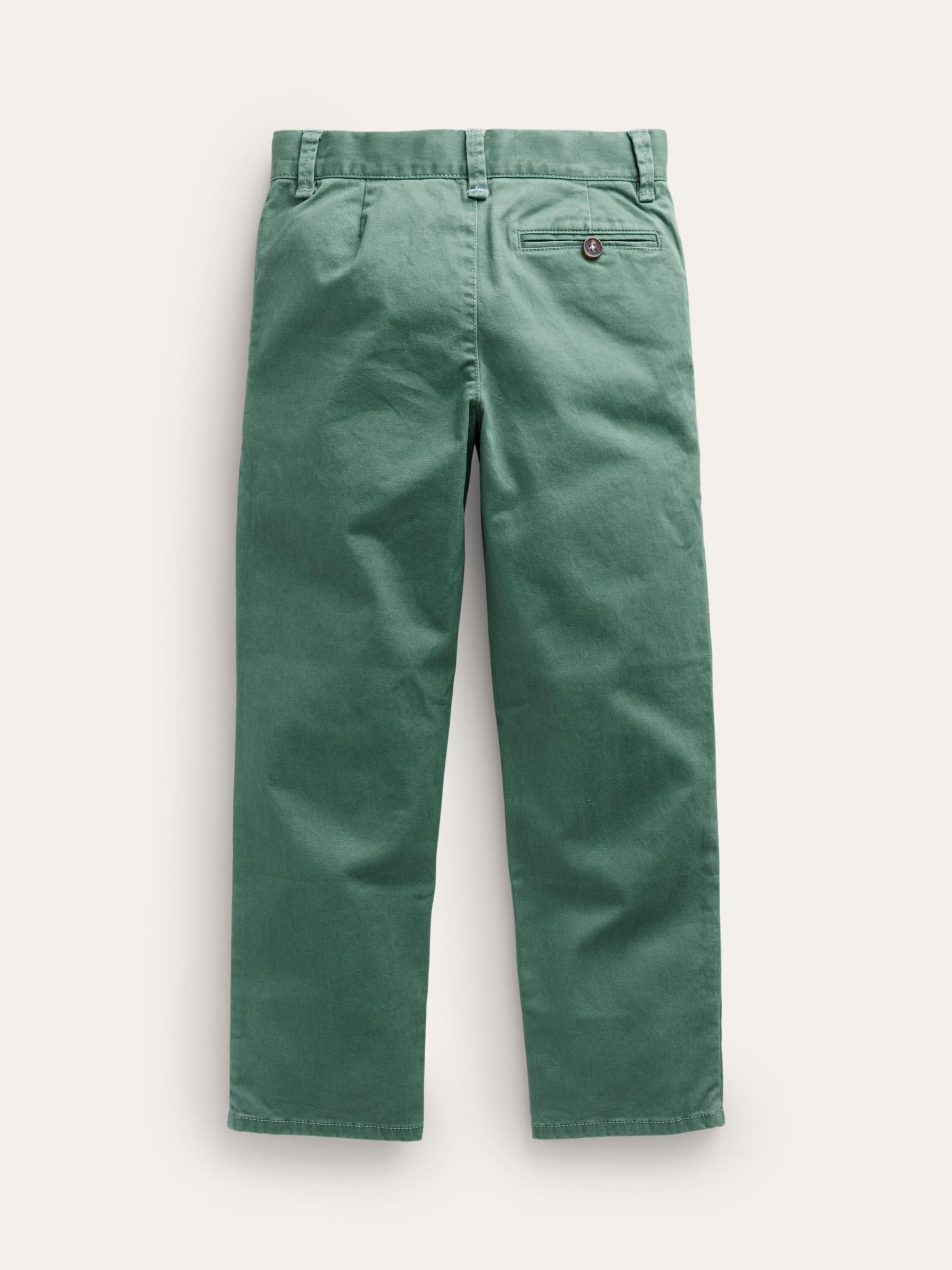 Mini Boden Kids' Classic Relax Fit Chinos, Spruce Green, 3 years