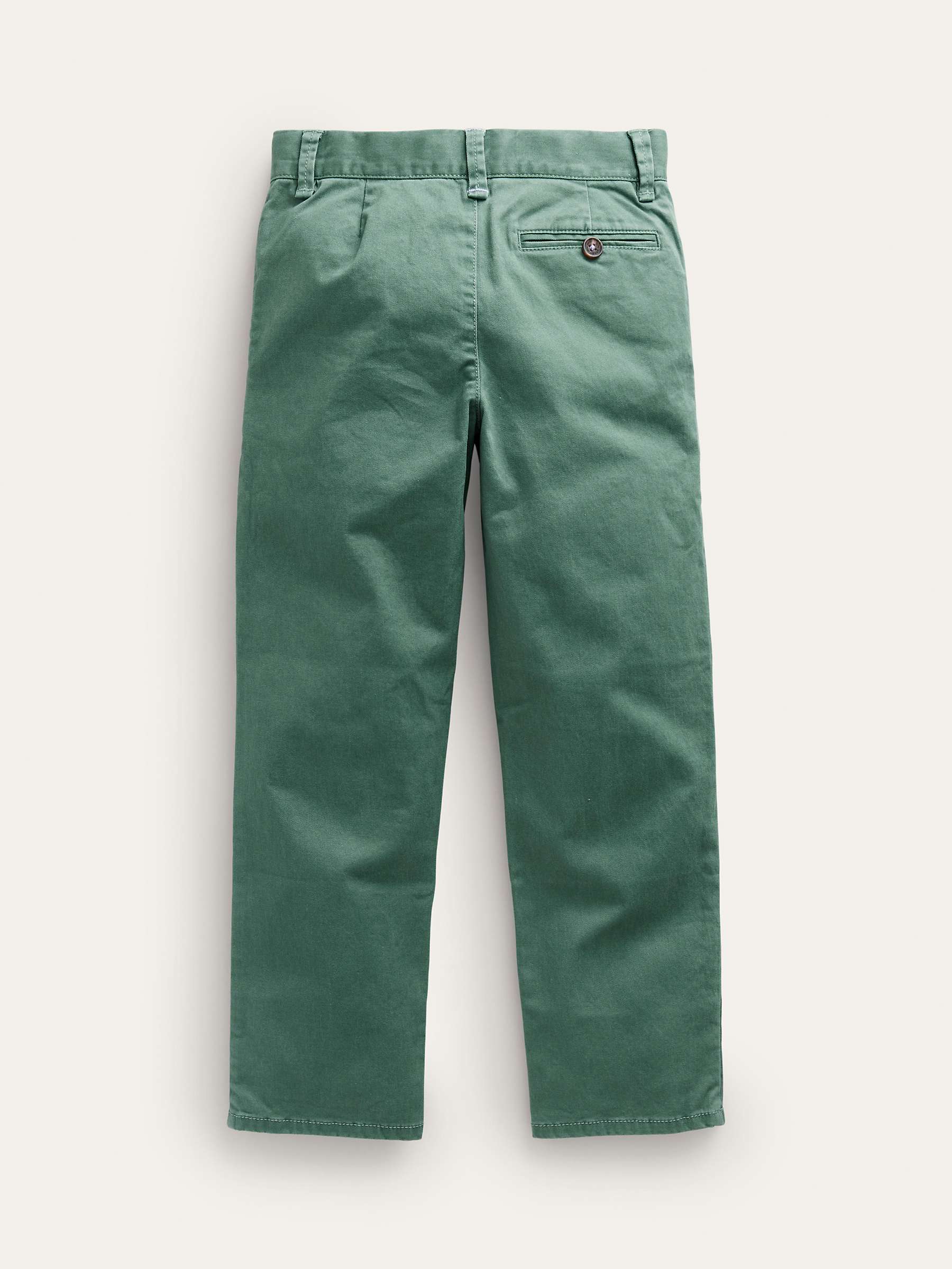 Buy Mini Boden Kids' Classic Relax Fit Chinos, Spruce Green Online at johnlewis.com
