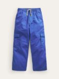 Mini Boden Kids' Straight Leg Cargo Trousers, Blue Heron
