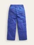 Mini Boden Kids' Straight Leg Cargo Trousers, Blue Heron