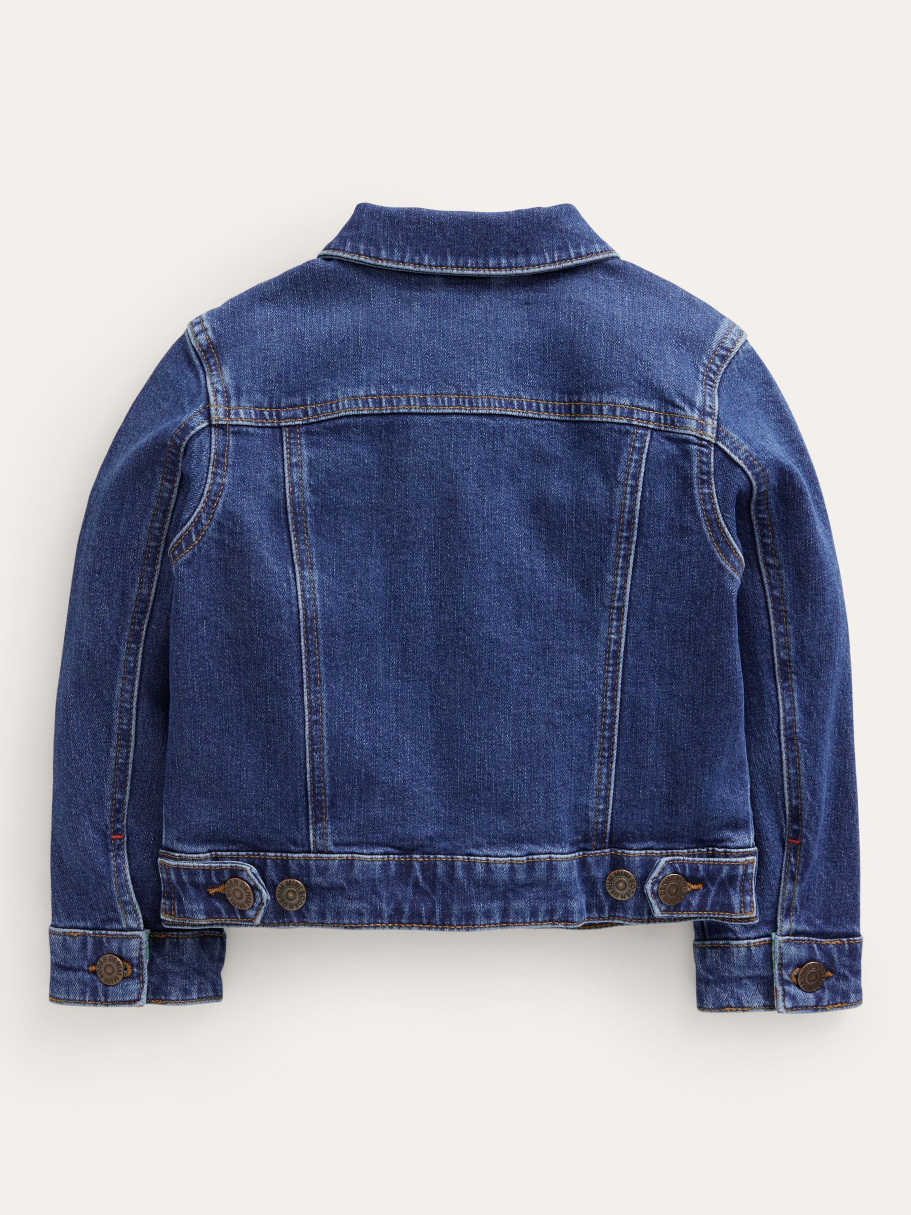 Mini Boden Kids' Everyday Denim Jacket, Mid Vintage at John Lewis ...